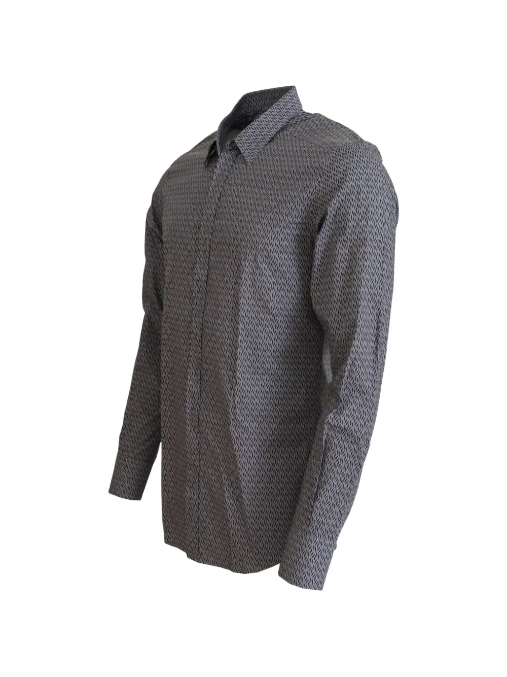 Dolce & Gabbana Overhemd met geometrisch patroon Grijs