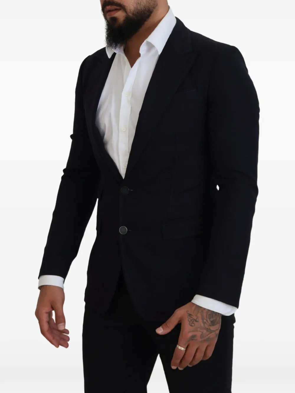 Dolce & Gabbana Blazer met dubbele rij knopen Blauw