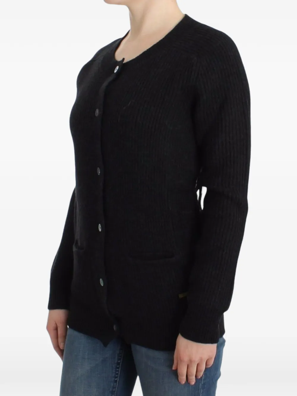John Galliano Ribgebreid vest Zwart