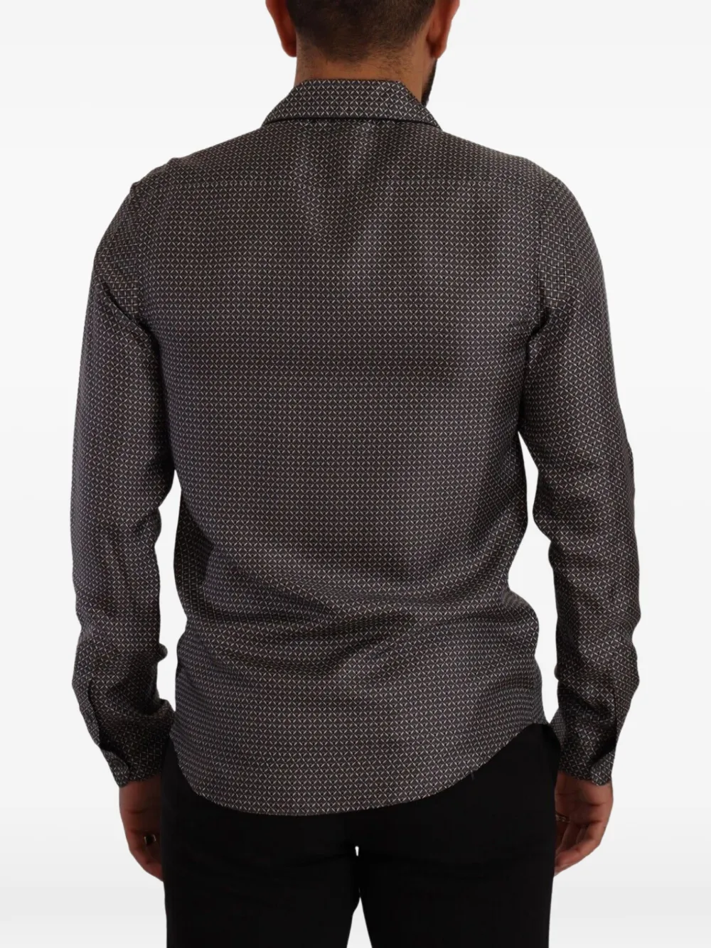 Dolce & Gabbana Zijden pyjama met geometrisch patroon Grijs