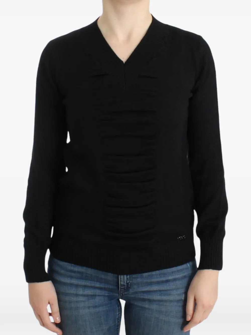 Costume National V-neck long-sleeve sweater