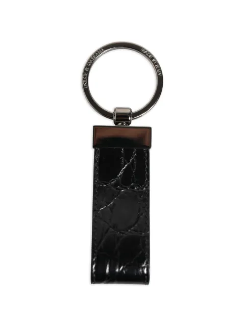 Dolce & Gabbana 크로커다일 이펙트 레더 키링
