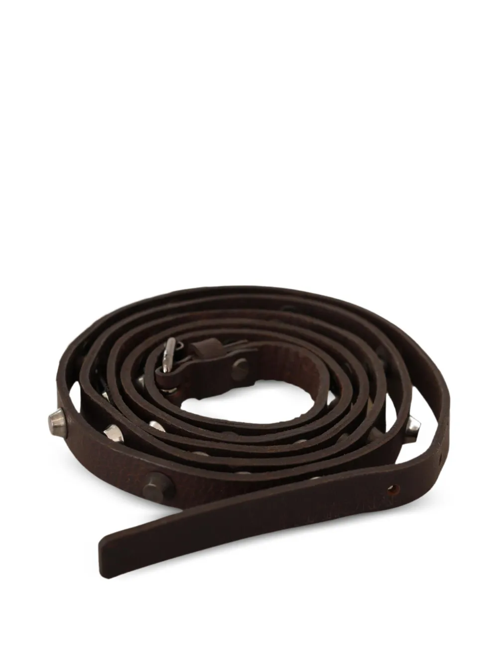 Costume National Leren riem Bruin