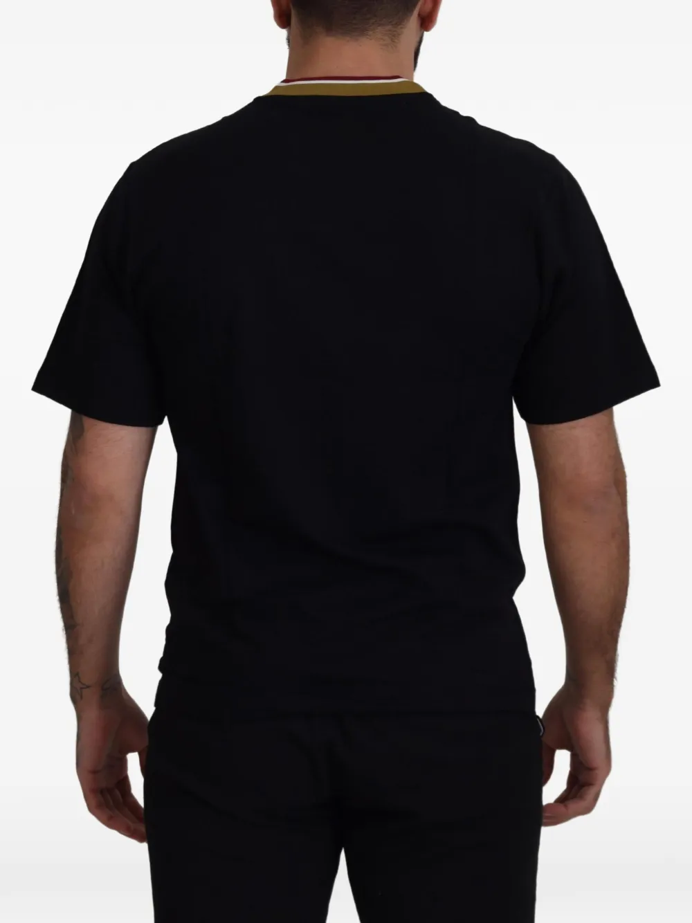 Dolce & Gabbana Katoenen T-shirt met borduurwerk Zwart