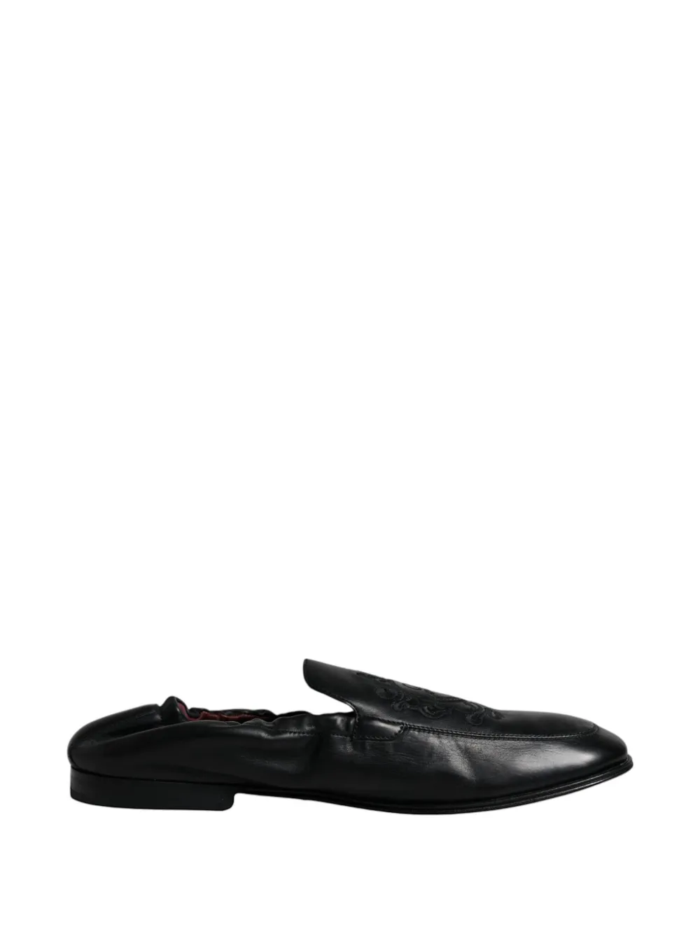 Dolce & Gabbana Mocassini con ricamo - Nero
