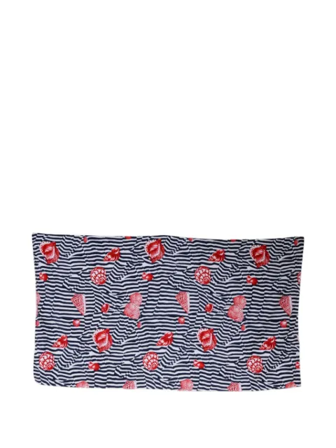Dolce & Gabbana seashell-print striped beach towel
