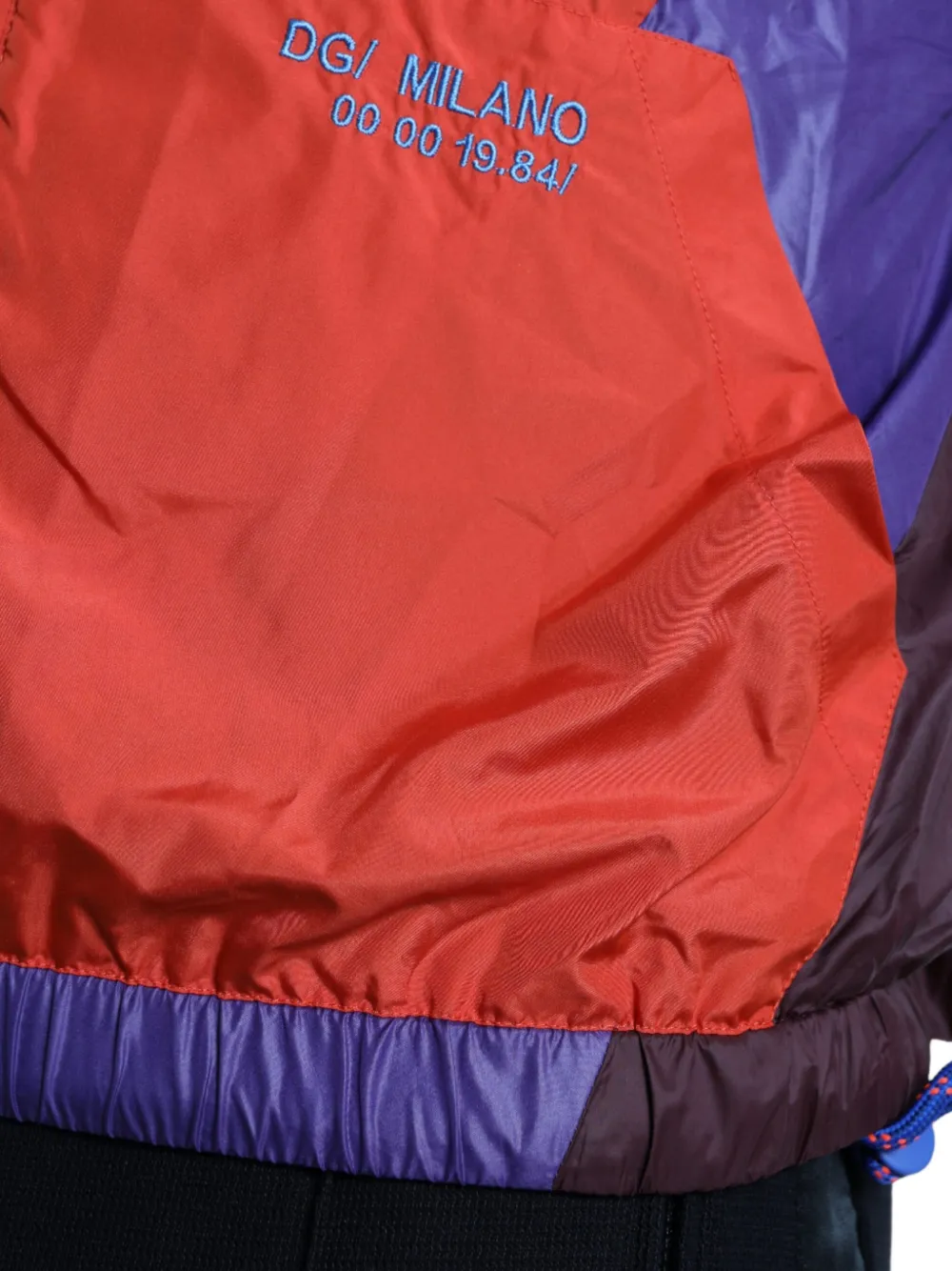 Dolce & Gabbana Jack met geborduurd logo en colourblocking Rood