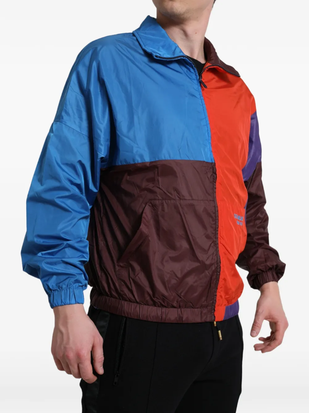 Dolce & Gabbana Jack met geborduurd logo en colourblocking Rood