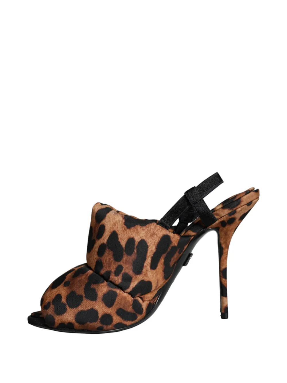 Dolce & Gabbana Keira gewatteerde sandalen met luipaardprint Bruin