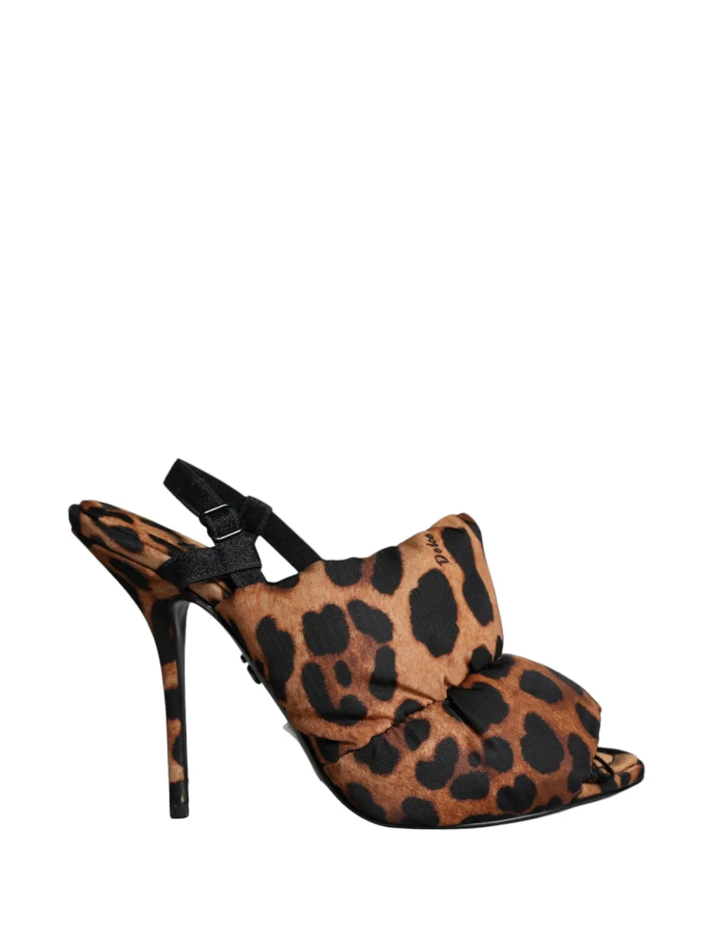 Dolce & Gabbana Sandali Keira leopardati - Marrone