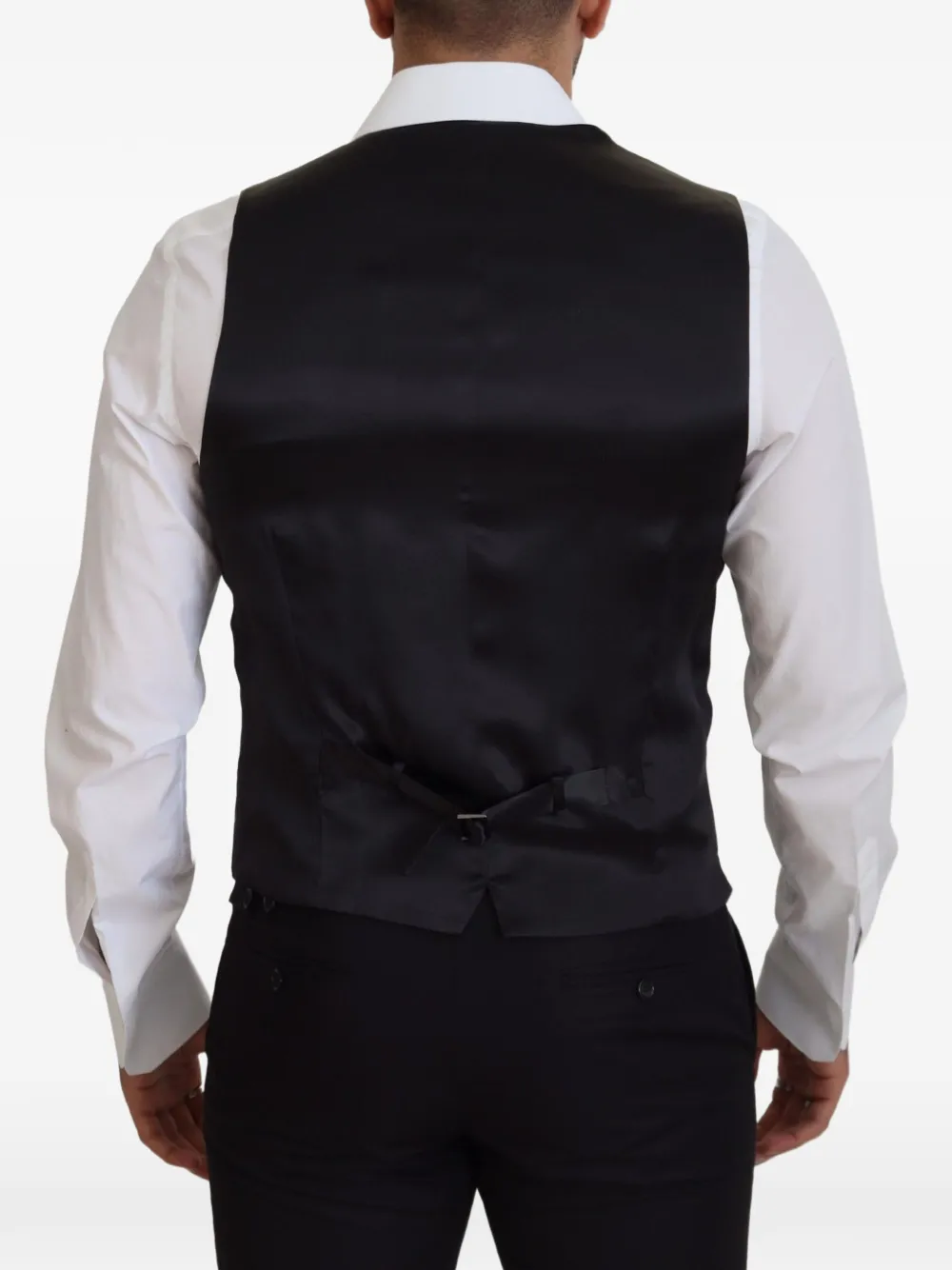 Dolce & Gabbana Gilet met V-hals en knopen Zwart