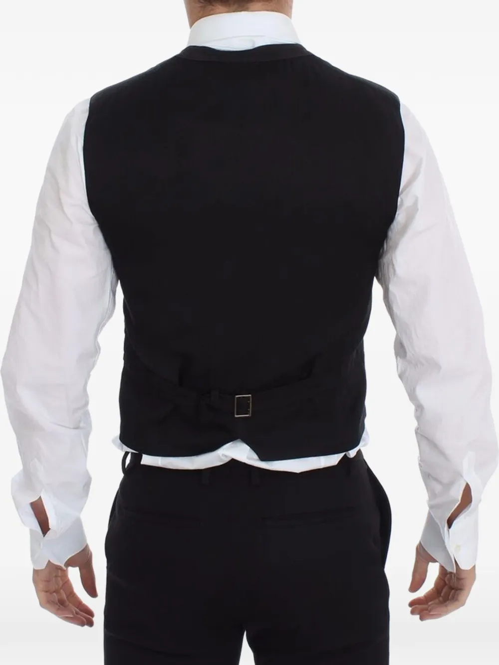 Dolce & Gabbana Gilet met V-hals en knopen Zwart