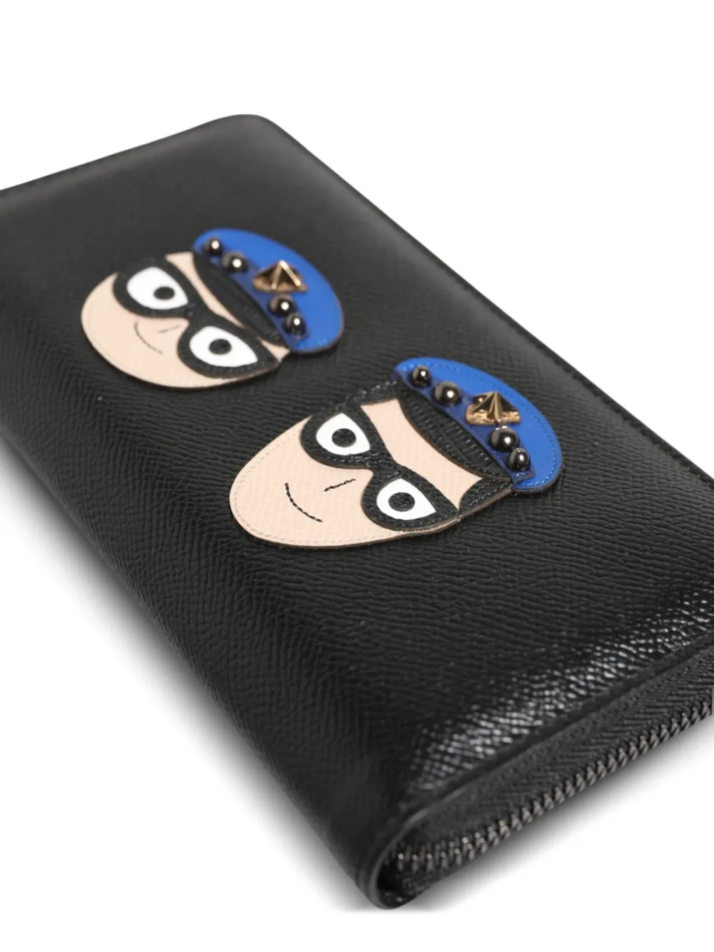 Dolce & Gabbana Portemonnee met cartoon patch Zwart