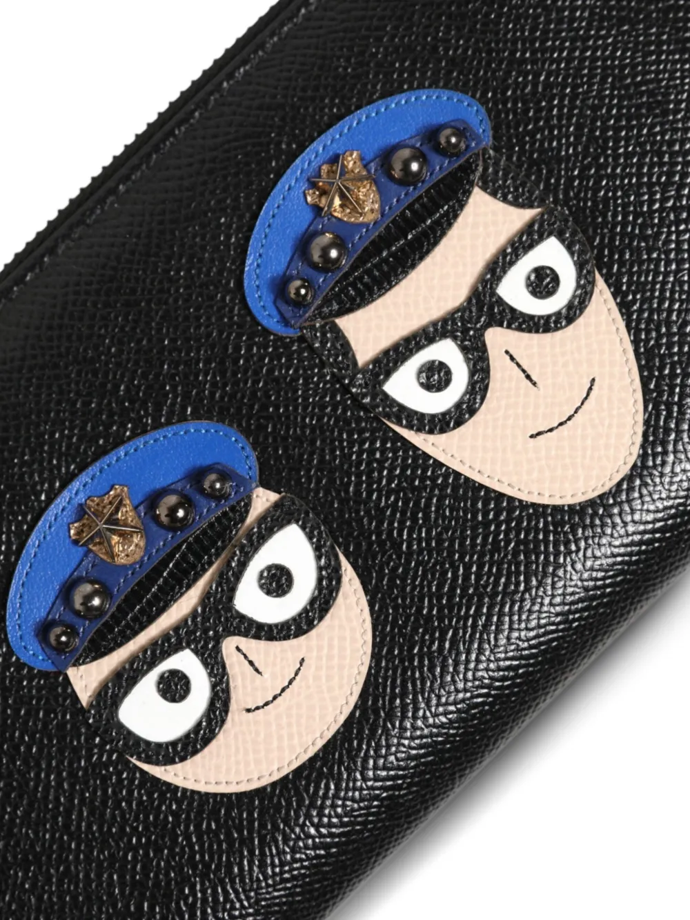 Dolce & Gabbana Portemonnee met cartoon patch Zwart