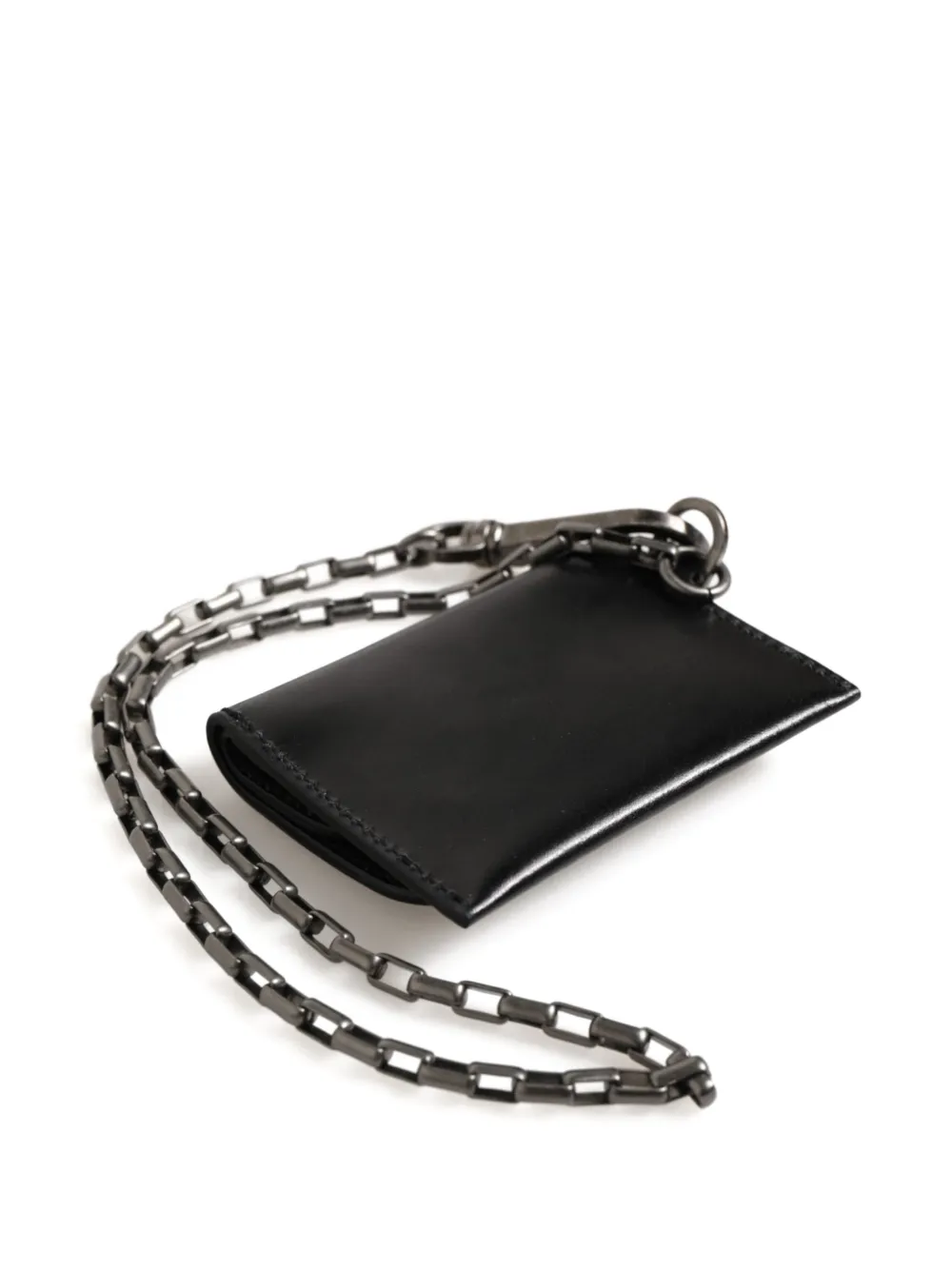 Dolce & Gabbana Portemonnee met kettingband en DG-logo Zwart