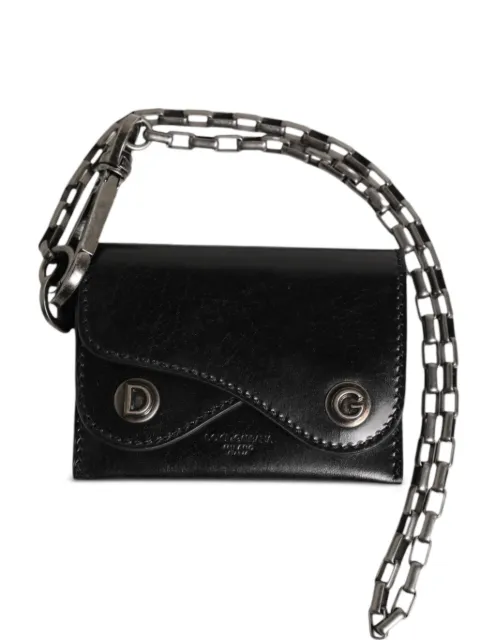 Dolce & Gabbana DG logo chain-strap wallet