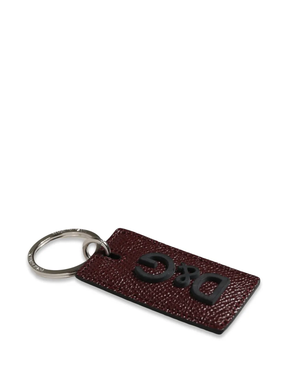 Dolce & Gabbana Sleutelhanger met logoplakkaat Bruin