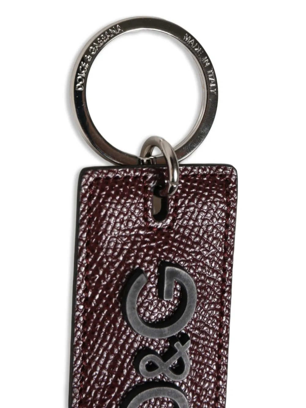 Dolce & Gabbana Sleutelhanger met logoplakkaat Bruin