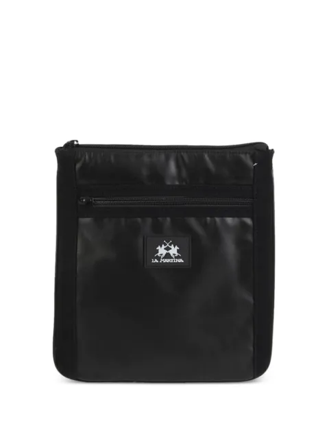 La Martina logo-patch zip-fastening messenger bag