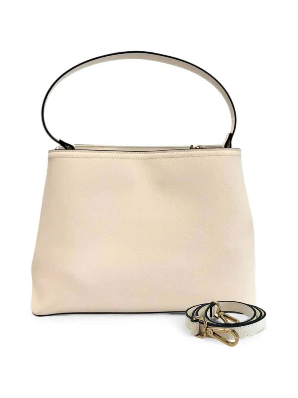 TWINSET Schoudertas met logoplakkaat Beige