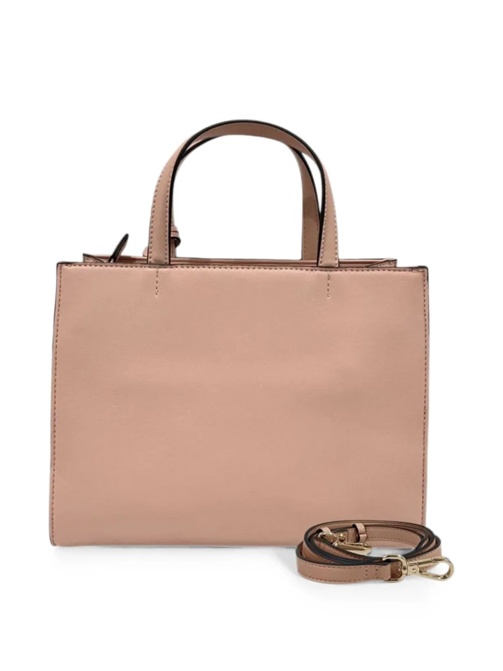 TWINSET Schoudertas met logo-reliëf en kwastje Beige