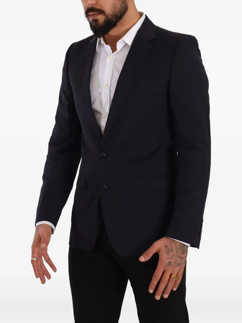 Dolce & Gabbana Martini blazer met enkele rij knopen Blauw