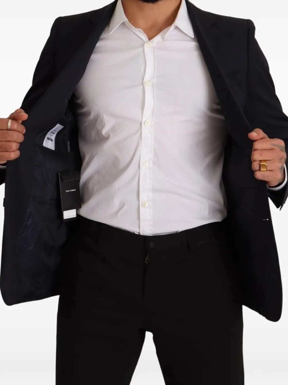 Dolce & Gabbana Martini blazer met enkele rij knopen Blauw