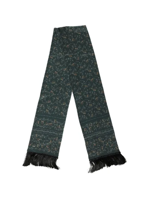 Dolce & Gabbana floral-pattern fringed scarf