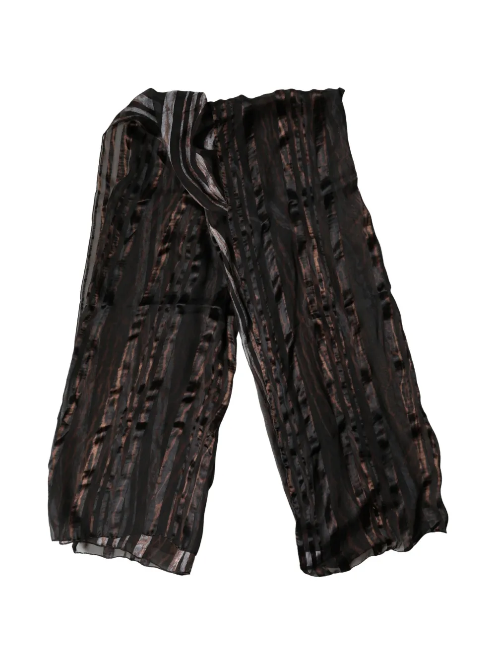 Dolce & Gabbana Gestreifter Schal - Schwarz