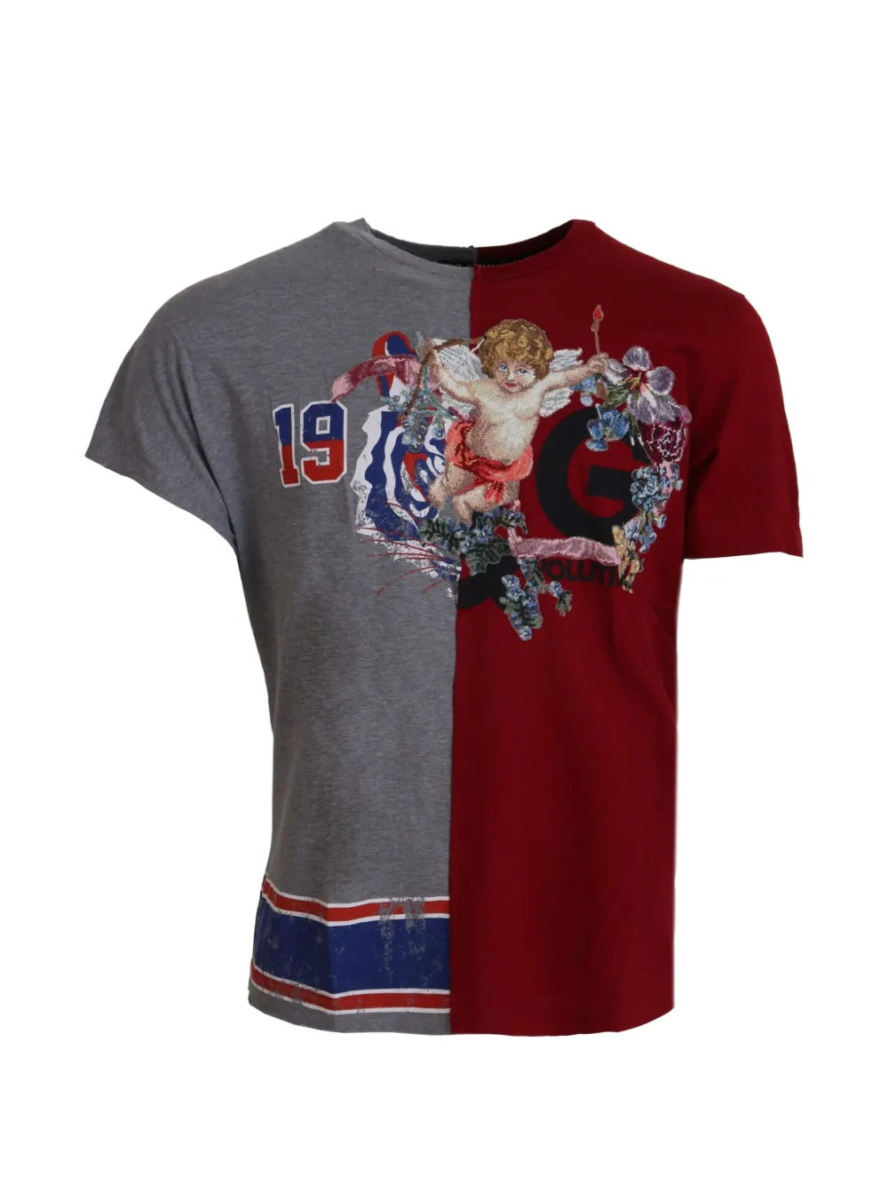 Dolce & Gabbana T-Shirt mit Einsätzen - Rot