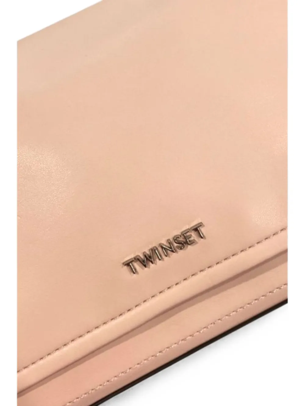 TWINSET Schoudertas met logoplakkaat Beige