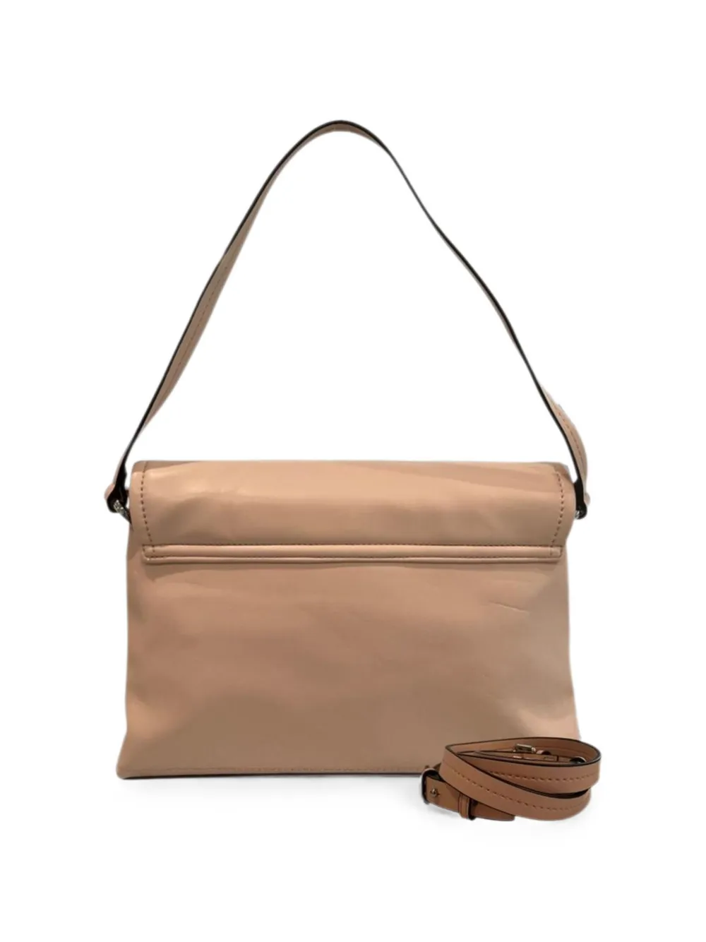TWINSET Schoudertas met logoplakkaat Beige