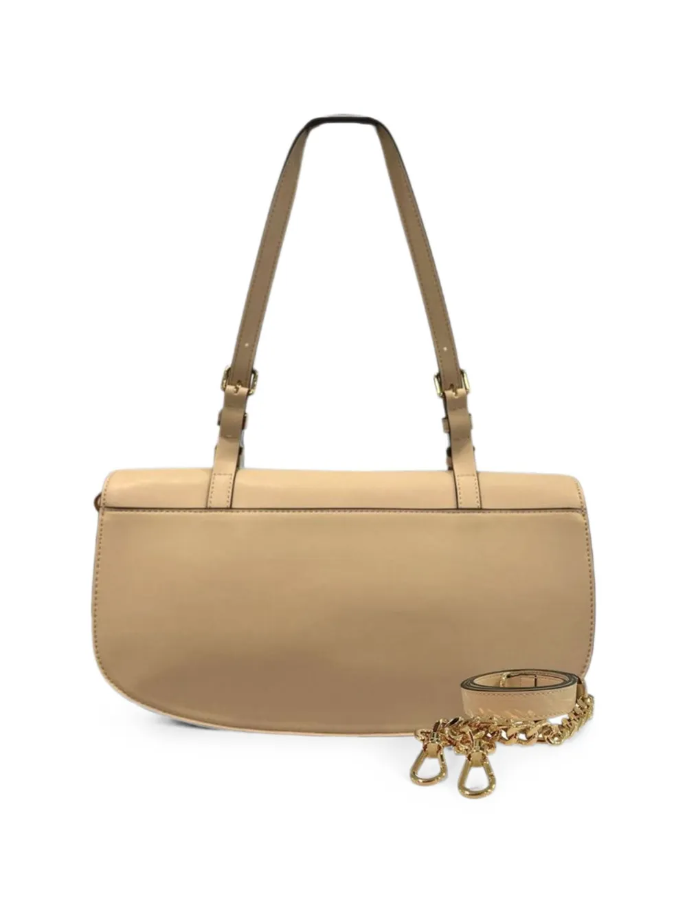 TWINSET Schoudertas met logoplakkaat Beige
