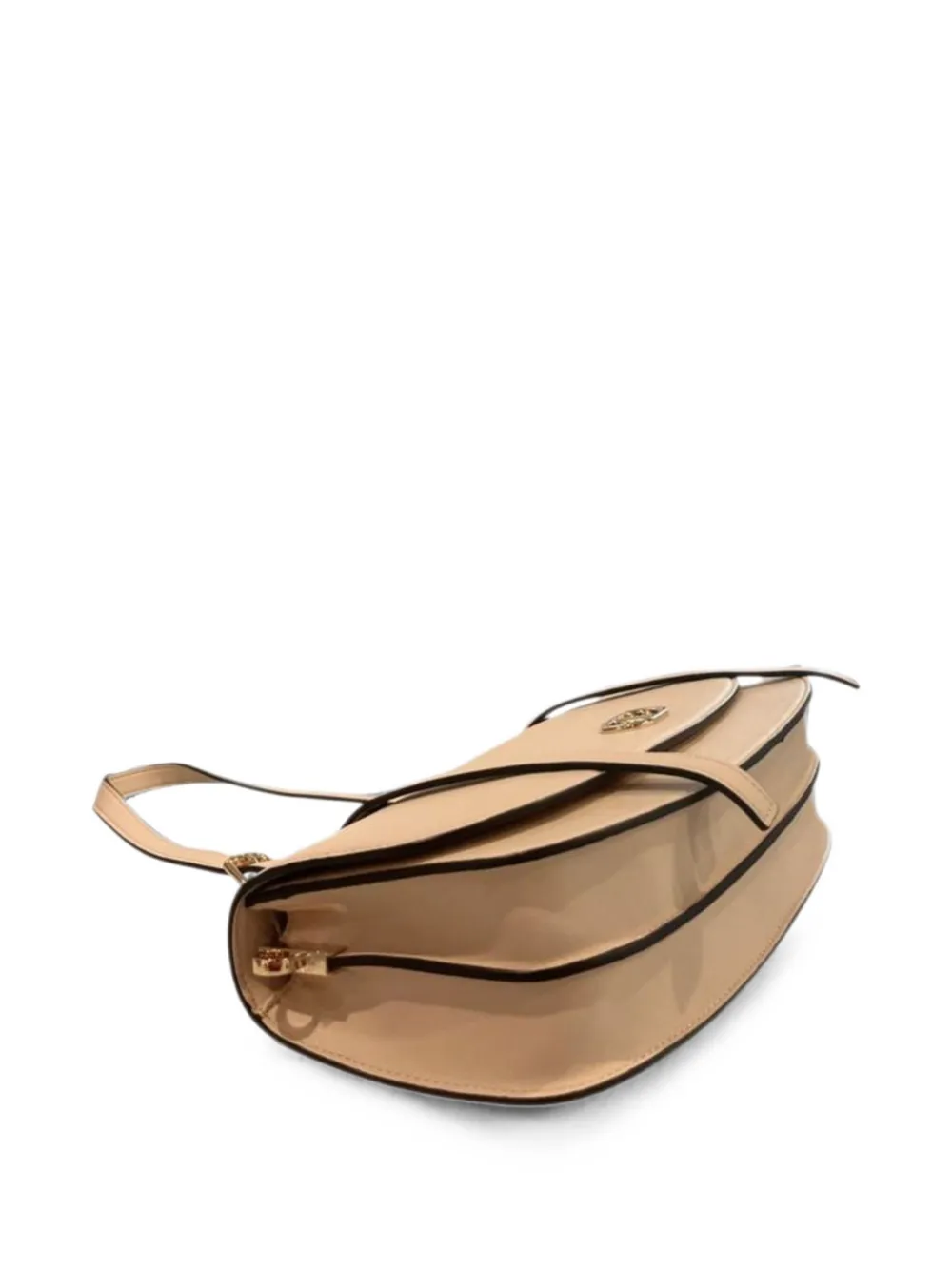 TWINSET Schoudertas met logoplakkaat Beige