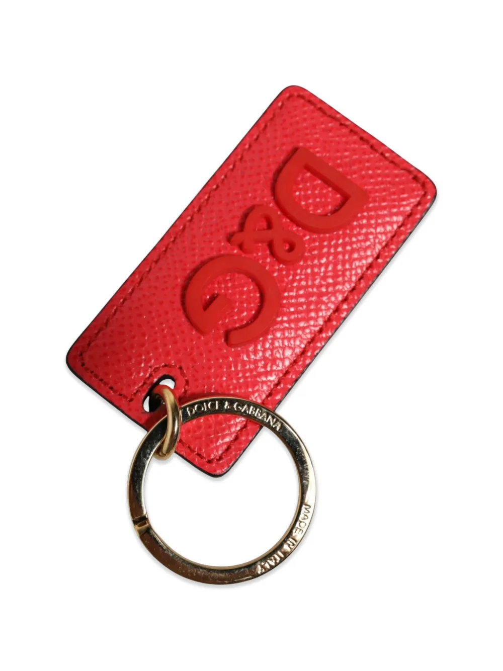 Dolce & Gabbana Leren sleutelhanger Rood