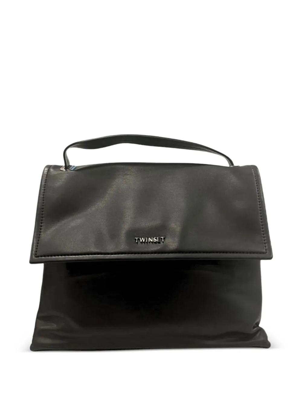 TWINSET logo-plaque foldover tote bag · OS