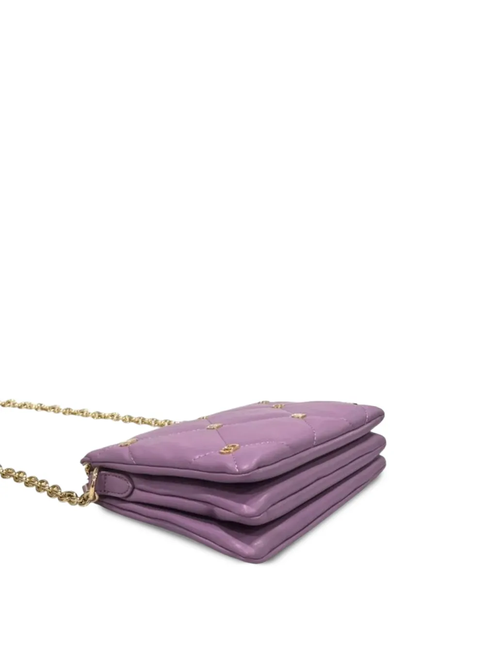 TWINSET Love gewatteerde schoudertas met logo Paars