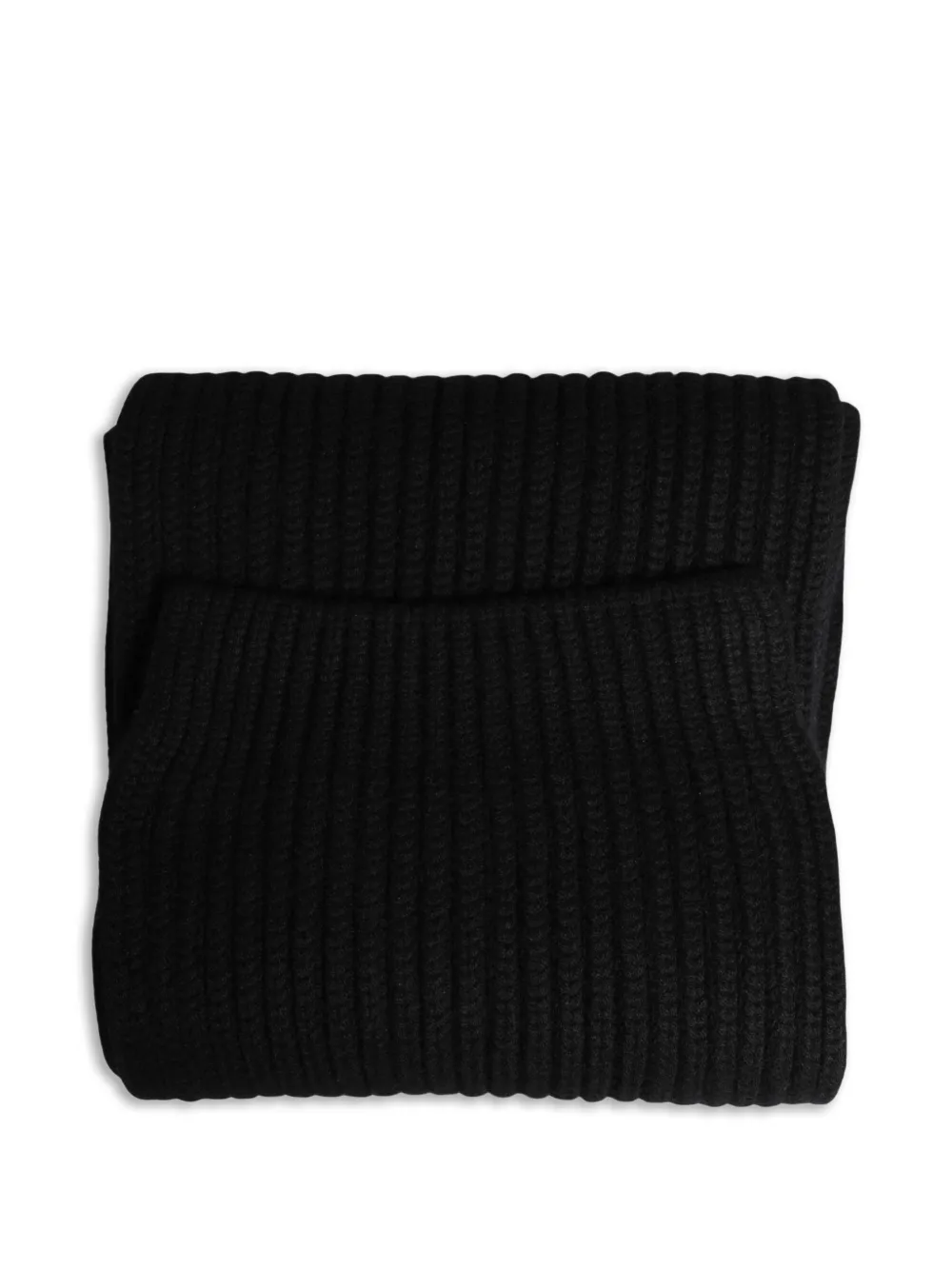 Dolce & Gabbana Ribgebreide sjaal Zwart