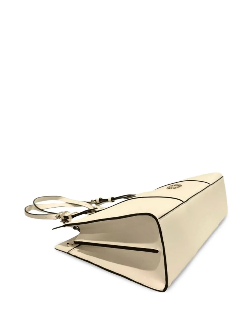 TWINSET Schoudertas met logoplakkaat Beige