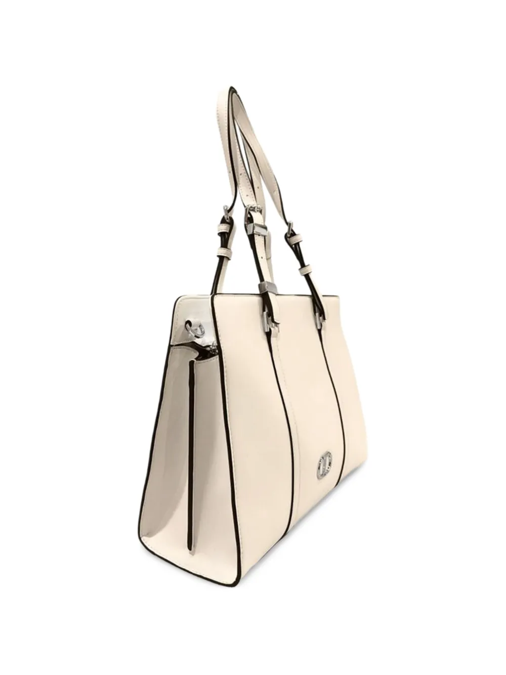 TWINSET Schoudertas met logoplakkaat Beige