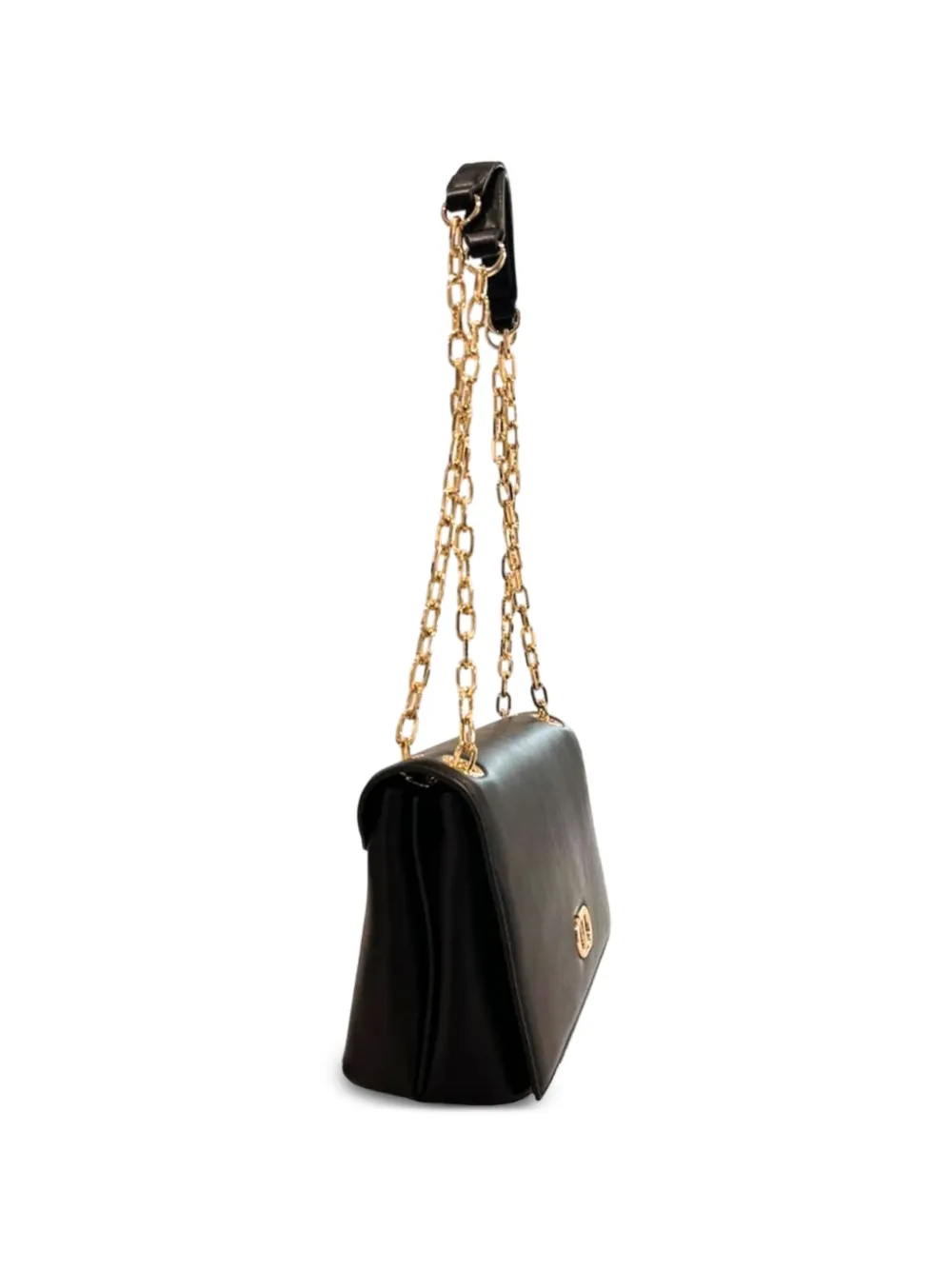 TWINSET Crossbodytas met logoplakkaat en kettingband Zwart