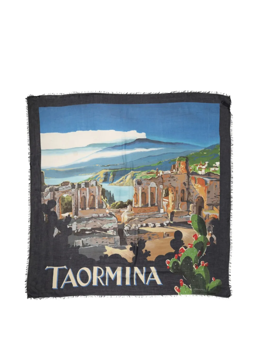 Dolce & Gabbana Scialle Taormina Modal - Nero