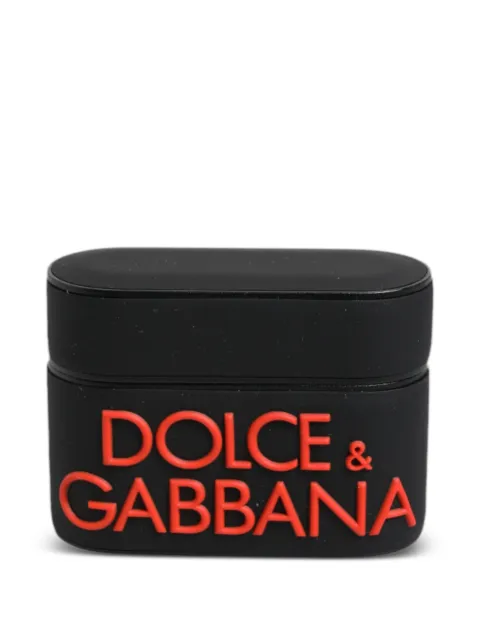 Dolce & Gabbana embossed-logo AirPods case