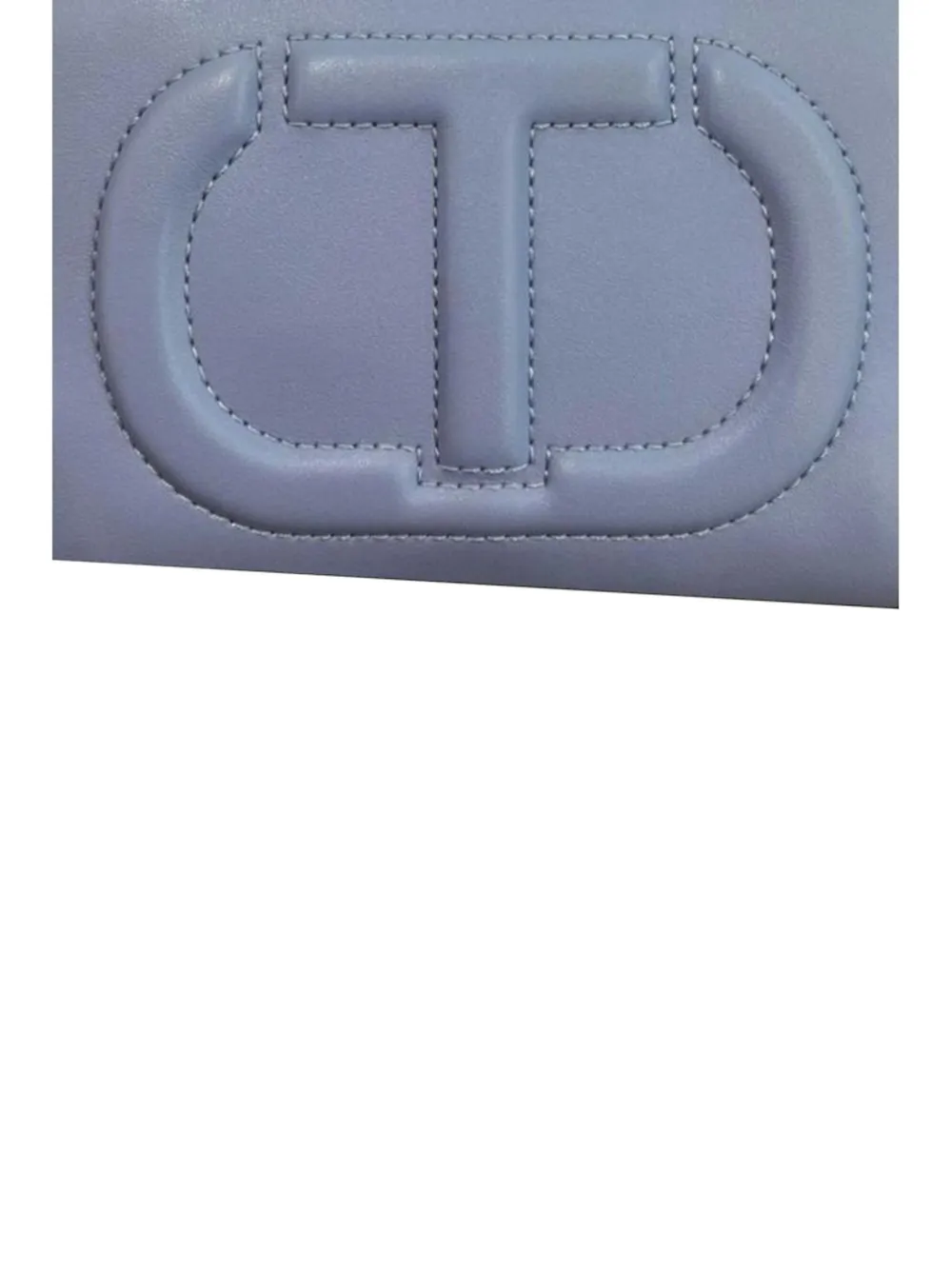 TWINSET Crossbodytas met logo-reliëf en kwastje Blauw