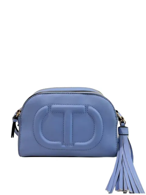 TWINSET logo-embossed tassel crossbody bag