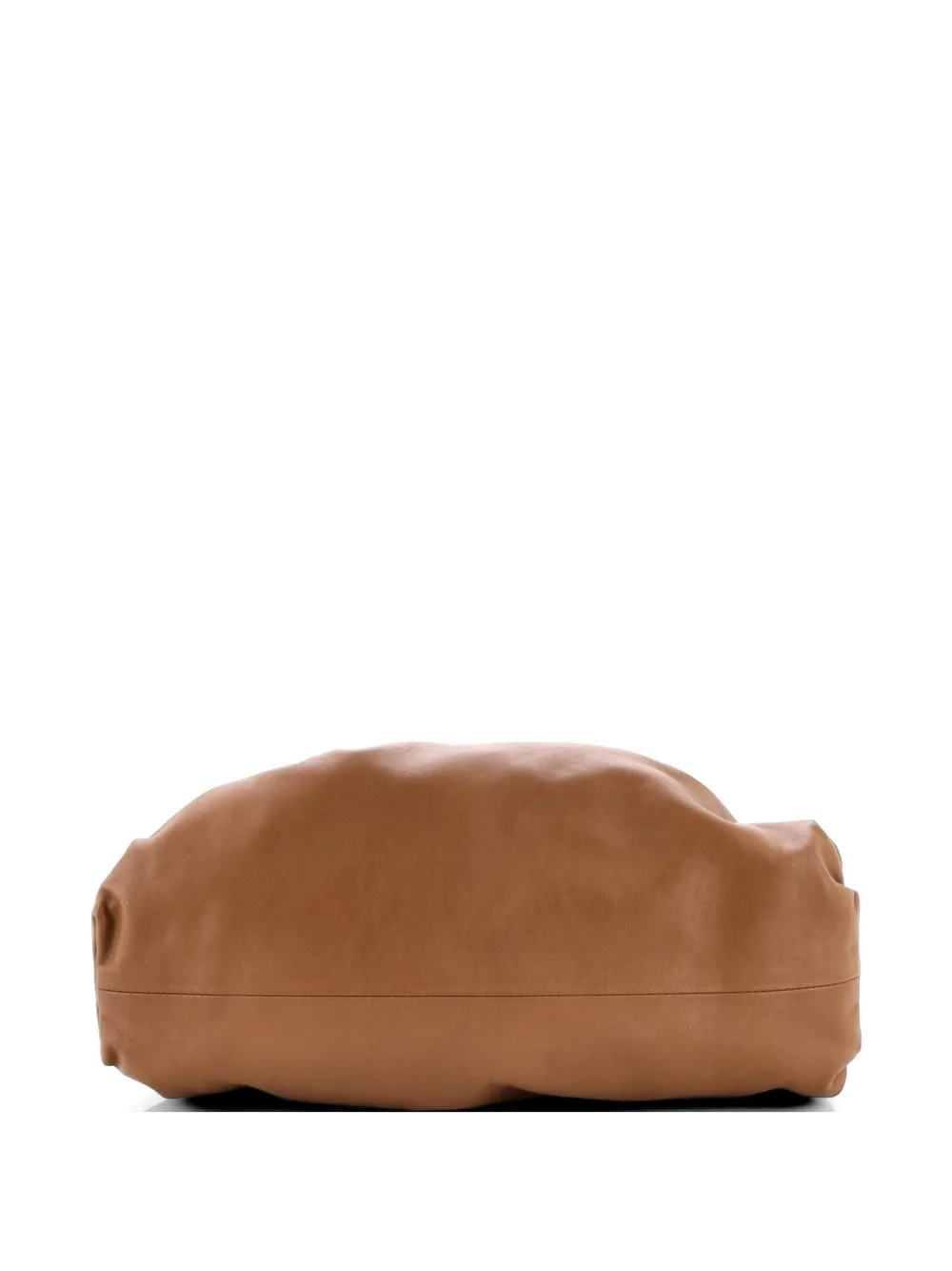 Pre-owned Bottega Veneta The Pouch Leather Teen Clutch Bag In Brown