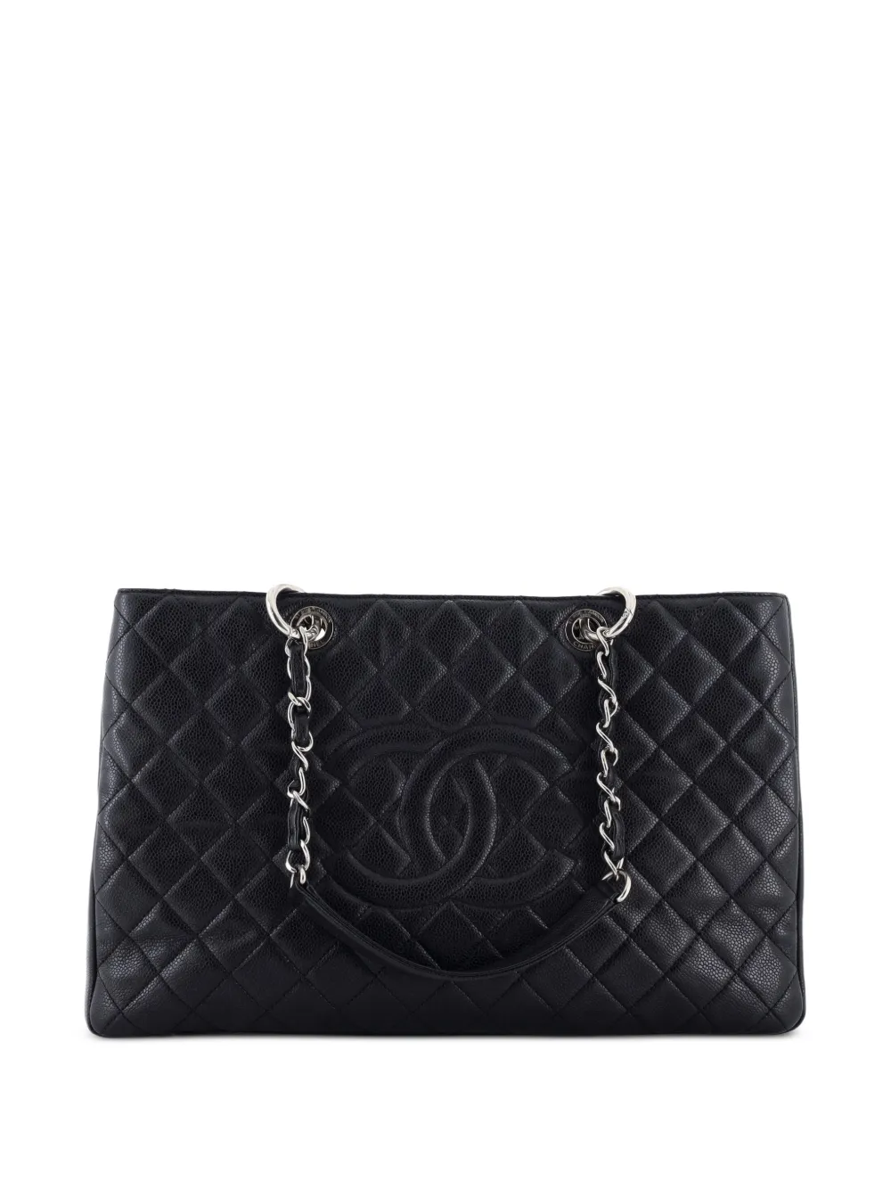 CHANEL Pre-Owned Grand Shopping Quilted Caviar XL tote bag - Black