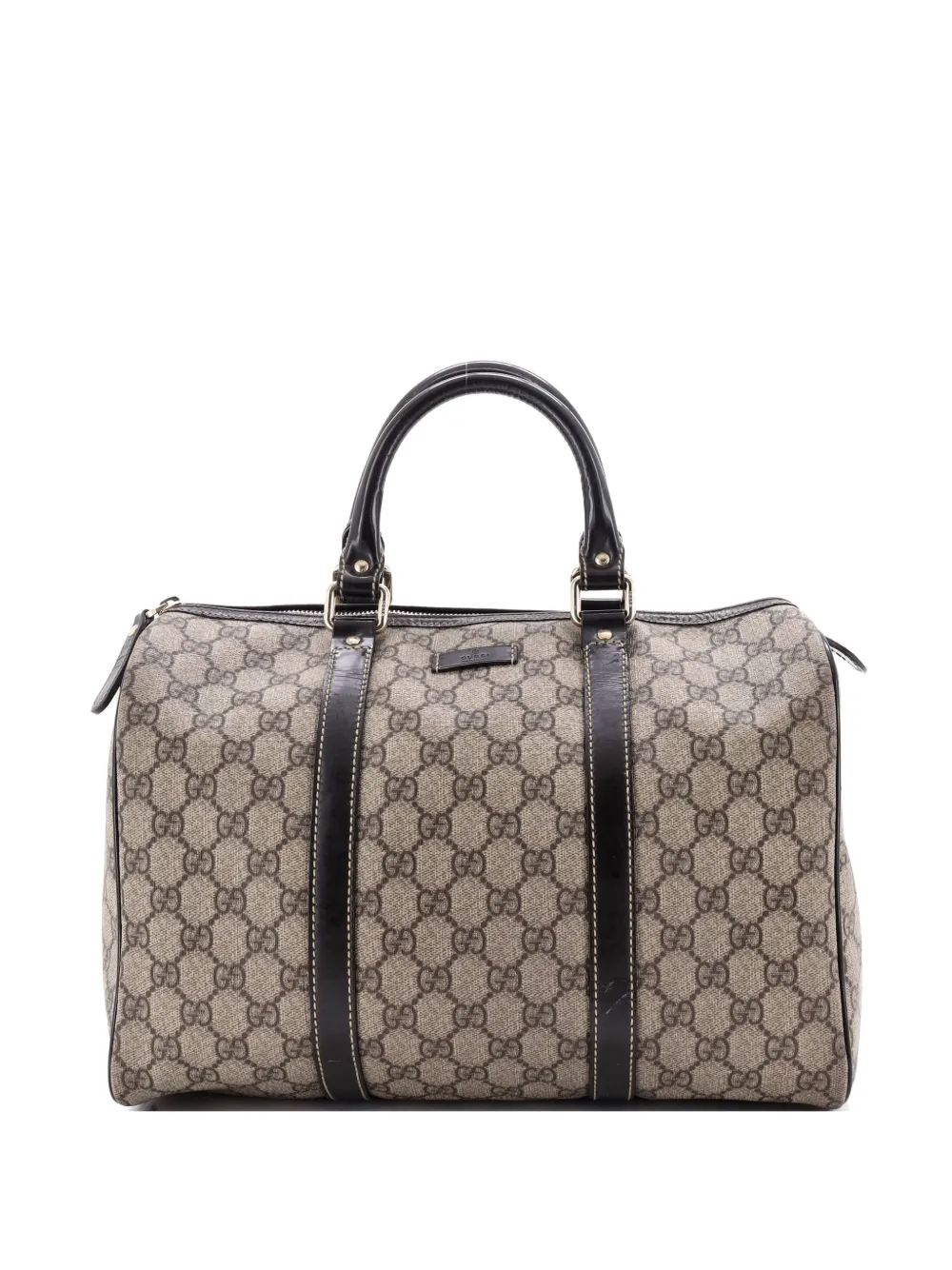 Gucci Pre-Owned Borsa a tracolla Joy Boston media in tela cerata GG - Marrone