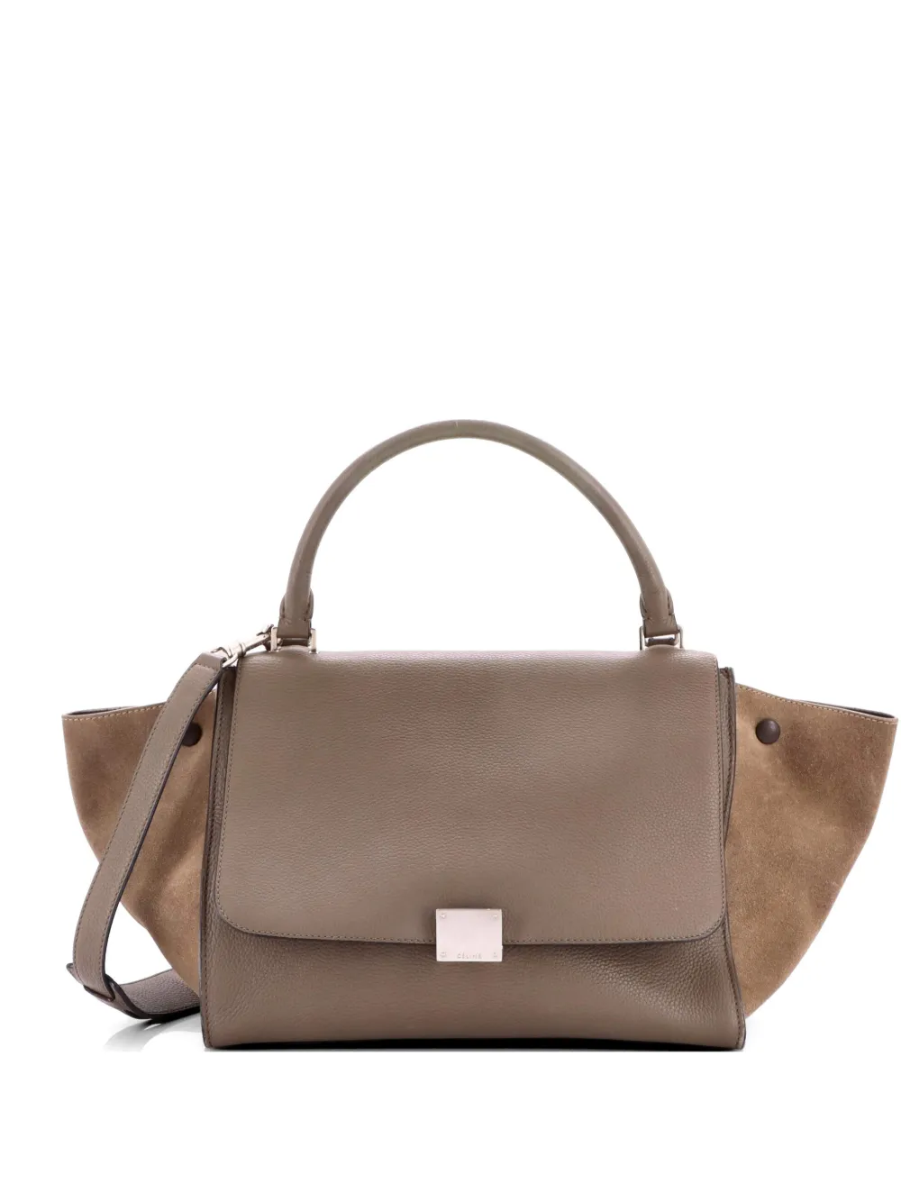 Celine Pre-Owned Trapeze Bag Leather Medium satchel - Grey