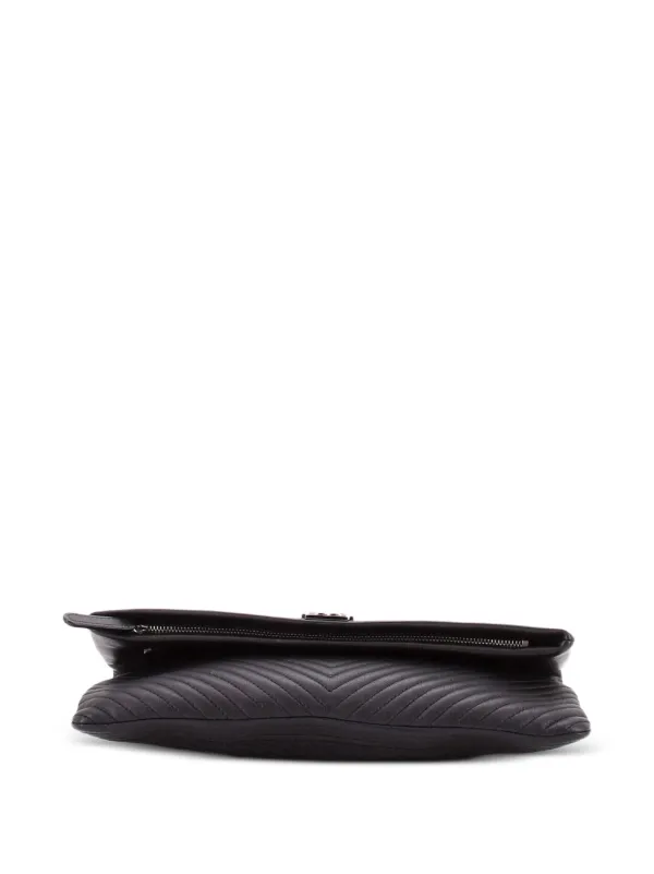 レア　希少　CHANEL ボーイシャネル　ブラック クラッチバッグ CHANEL Pre-Owned ボーイ ビューティー ココマーク シェブロン